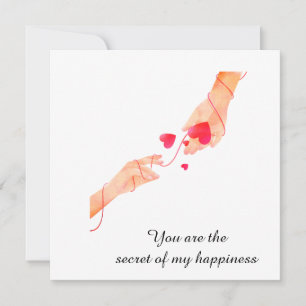 "Romantic Red String of Fate Hands & Hearts – Eter Invitation