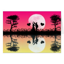 Romantic Reflections - Blank Card