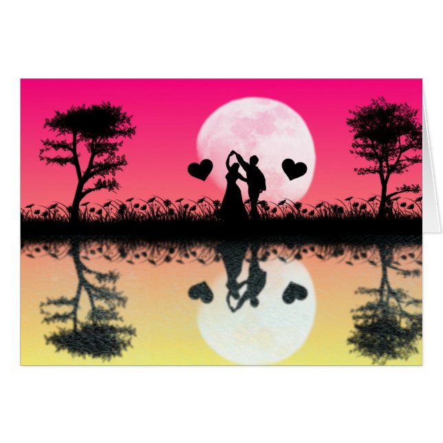 Romantic Reflections - Blank Card (Front Horizontal)