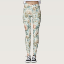 Romantic Regency Pastel Floral Print
