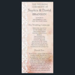 Romantic Rose and Lace Wedding Program Custom<br><div class="desc">Unique design featuring Old roses paper background with a romantic lace and beautiful fonts. These will be a great choice for a vintage, romantic themed wedding. Use Customize it tool to add your info. Check out, please, other items which match this design in my Vintage Rose and Lace Wedding Collection....</div>
