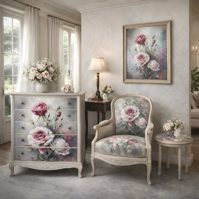 Romantic Rose Art Decoupage Tissue Paper (Romantic Rose Art Decoupage Tissue Paper)