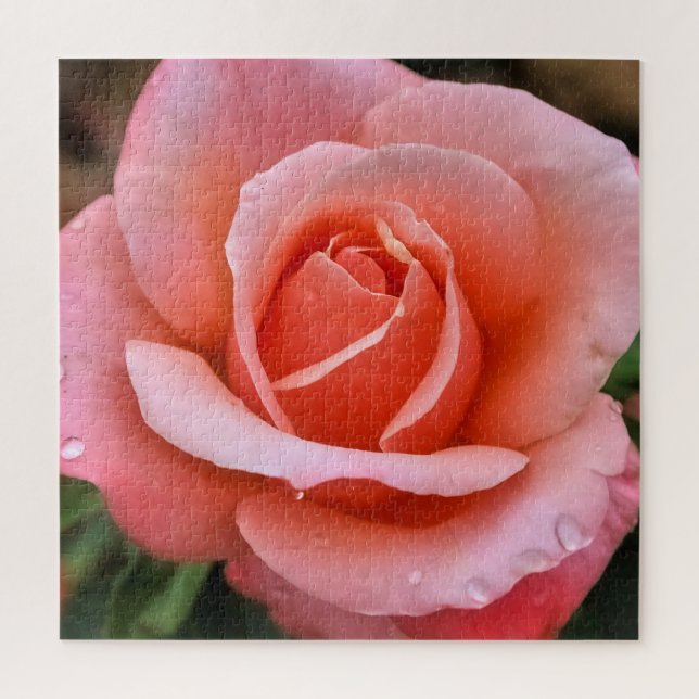 Romantic Rose Botanical Art Print Jigsaw Puzzle (Vertical)