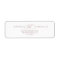 Romantic Rose Gold Calligraphy Return Address
