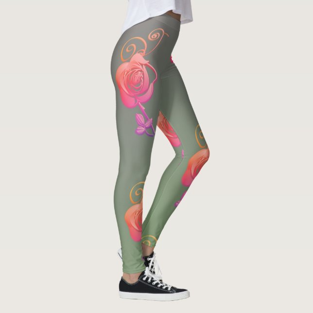 Romantic Rose Leggings (Droite)