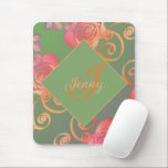 Romantic Rose Mouse Pad<br><div class="desc">Inspired by my passion for Fabergè eggs, I designed this rose heart pattern you can find on dozens of custom products here at Zazzle! I'm also available for any illustration or customization you wish, just message me and I'll get back to you as soon as I can!</div>