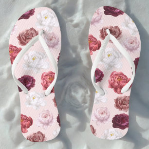 Romantic Rose - Pair of Flip Flops