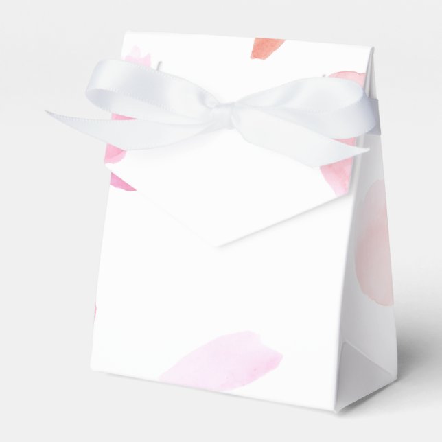 Romantic Rose Petals Favor Box (Front Side)
