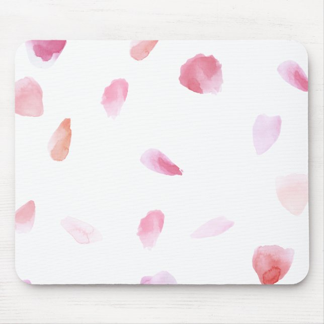 Romantic Rose Petals Mouse Pad (Front)