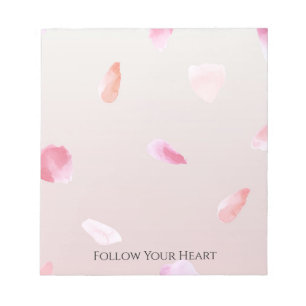 Romantic Rose Petals Notepad