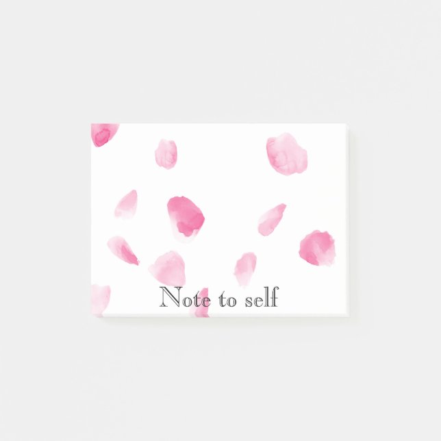 Romantic Rose Petals Post-it Notes (Front)