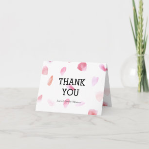 Romantic Rose Petals Thank you