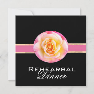 Romantic Rose  Rehearsl Dinner Invitation