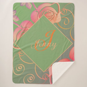 Romantic Rose Sherpa Blanket