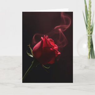 Romantic Rose Smoke Effect Card