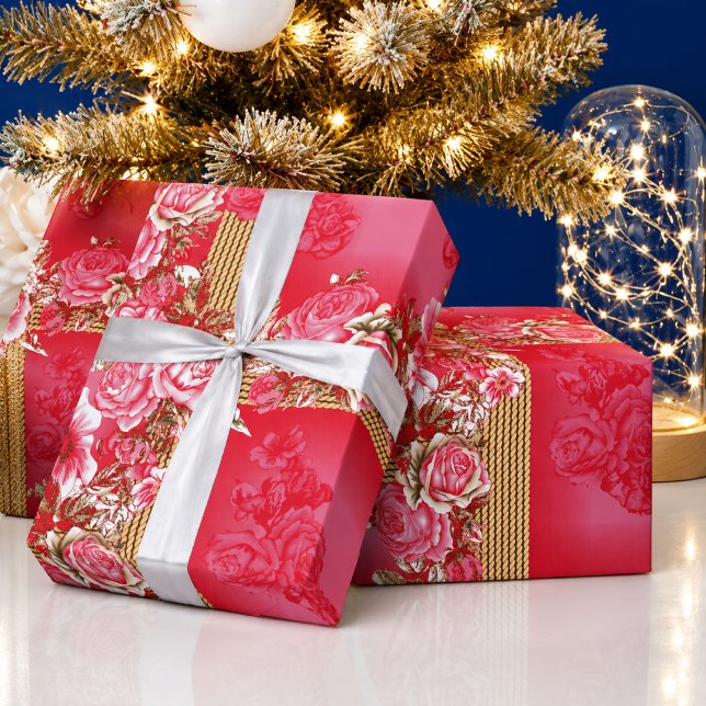 Romantic Rose Wrapping Paper (Creator Uploaded)
