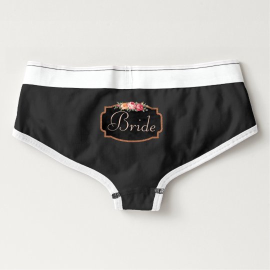 Romantic Roses Bride Wedding Honeymoon Panties Boyshorts