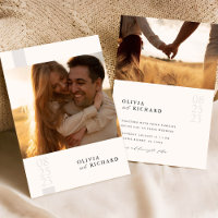 Romantic Rustic Double Sided Photo Wedding