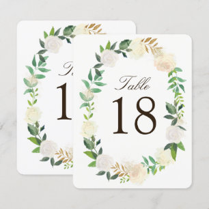 Romantic Rustic Woodland Table Number Cards