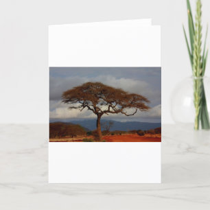 Romantic Safari Africa Bridal Shower Custom Peace Thank You Card