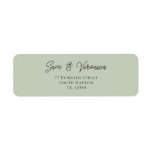 Romantic Sage Return Address Label