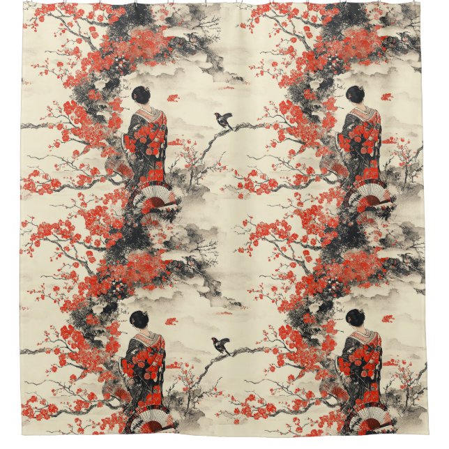 Romantic Sakura Kimono Couple Pattern (2) (Front)
