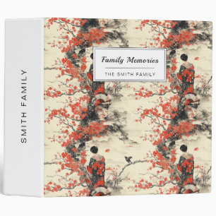 Romantic Sakura Kimono Couple Pattern (2) Binder