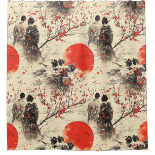 Romantic Sakura Kimono Couple Pattern (3)