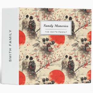 Romantic Sakura Kimono Couple Pattern (3) Binder
