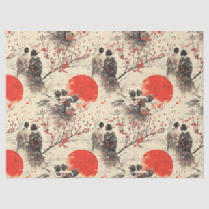 Romantic Sakura Kimono Couple Pattern (3) Tissue Paper