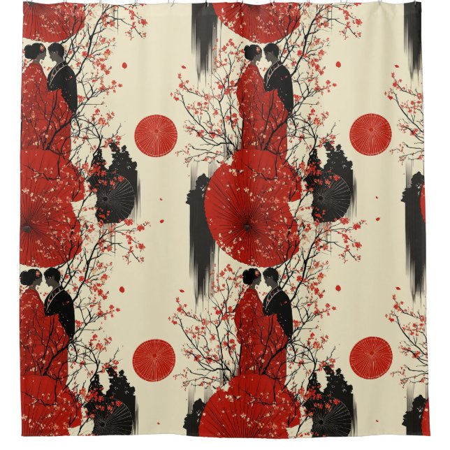Romantic Sakura Kimono Couple Pattern (4) (Front)