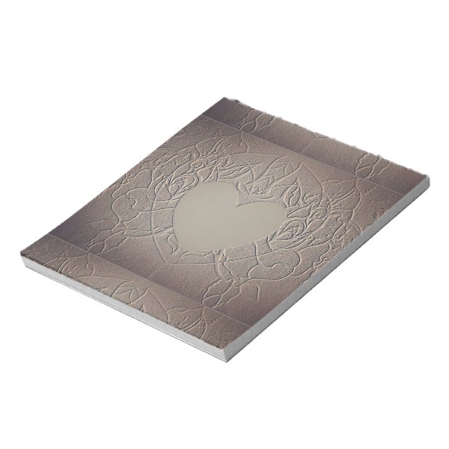 Romantic Sandy Rose Notepad (Rotated)