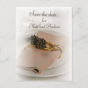 Romantic Save the Date Postcard