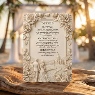 Romantic Scenic Chapel Couple Enclosure Card