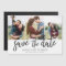 Romantic Script 3 Photo Collage Save The Date