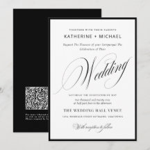 Romantic Script Calligraphy Simple & Chic Wedding