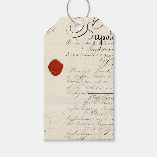 Romantic Script Journalling Tag (Front)