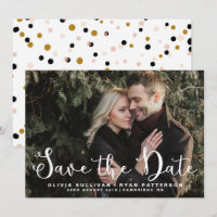 Romantic Script | Photo Save the Date Announcement