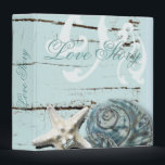 Romantic SeaShell Beach Wedding Album Binder<br><div class="desc">Romantic SeaShell Beach Wedding Album Binder</div>