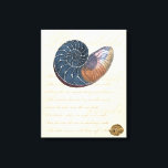 Romantic Seashell Canvas Print<br><div class="desc">Do you live far away from the beach? No problem! Get this romantic seashell painting so you can image yourself sitting on a peaceful beach on a warm sunny day. This piece of art romanticizes the sea and the little waves which will leave you yearning for a visit the beach....</div>