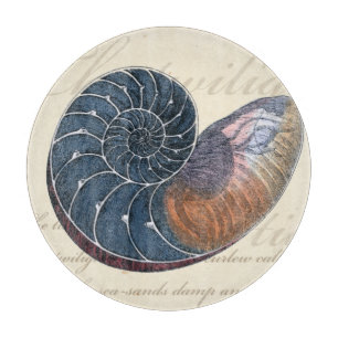 Romantic Seashell Cutting Board
