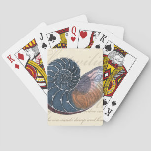 Romantic Seashell Playing Cards