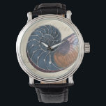 Romantic Seashell Watch<br><div class="desc">Do you live far away from the beach? No problem! Get this romantic seashell painting so you can image yourself sitting on a peaceful beach on a warm sunny day. This piece of art romanticizes the sea and the little waves which will leave you yearning for a visit the beach....</div>