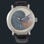 Romantic Seashell Watch<br><div class="desc">Do you live far away from the beach? No problem! Get this romantic seashell painting so you can image yourself sitting on a peaceful beach on a warm sunny day. This piece of art romanticizes the sea and the little waves which will leave you yearning for a visit the beach....</div>