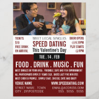 Romantic Setting, Speed Dating Event Advertising