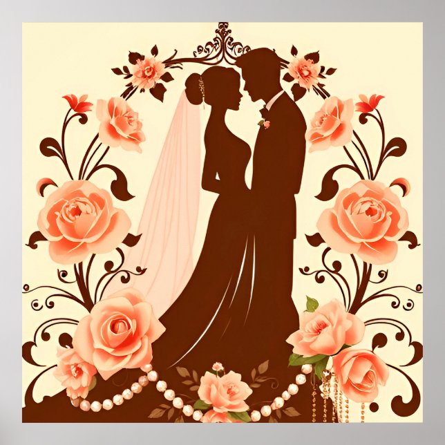 Romantic Silhouette of a Couple Poster (Front)