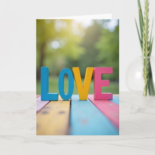 Romantic Simple Love Card (Front)