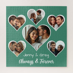 Romantic Six Photo Template  Jigsaw Puzzle