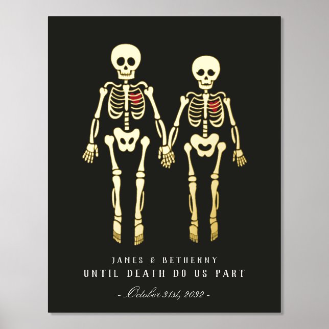 Romantic Skeletons Foil Prints (Front)