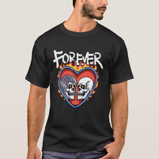 Romantic Skeletons streetwear T-Shirt (Front)